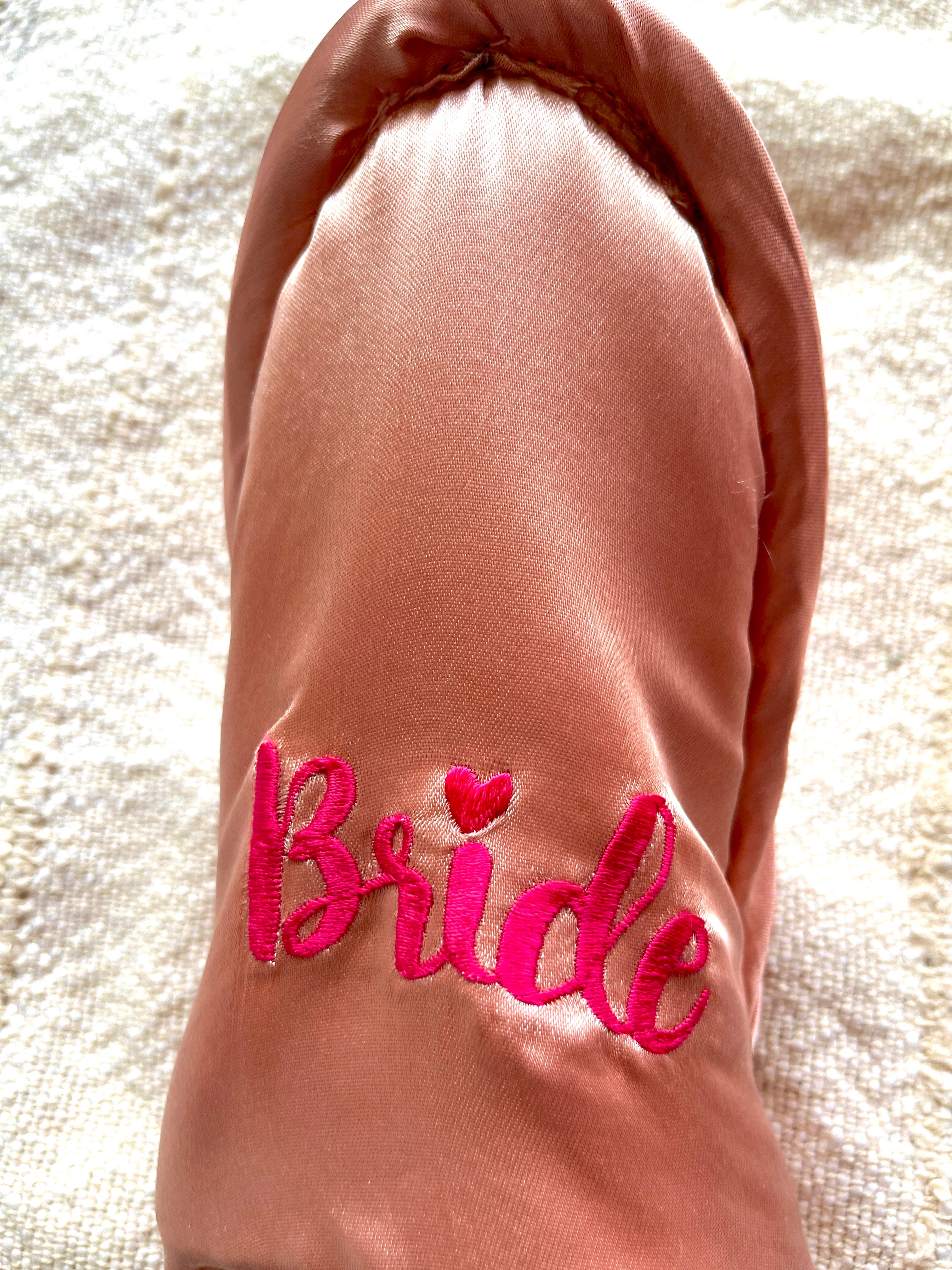 Rose gold Bride Slippers | Prepaid Orders Only