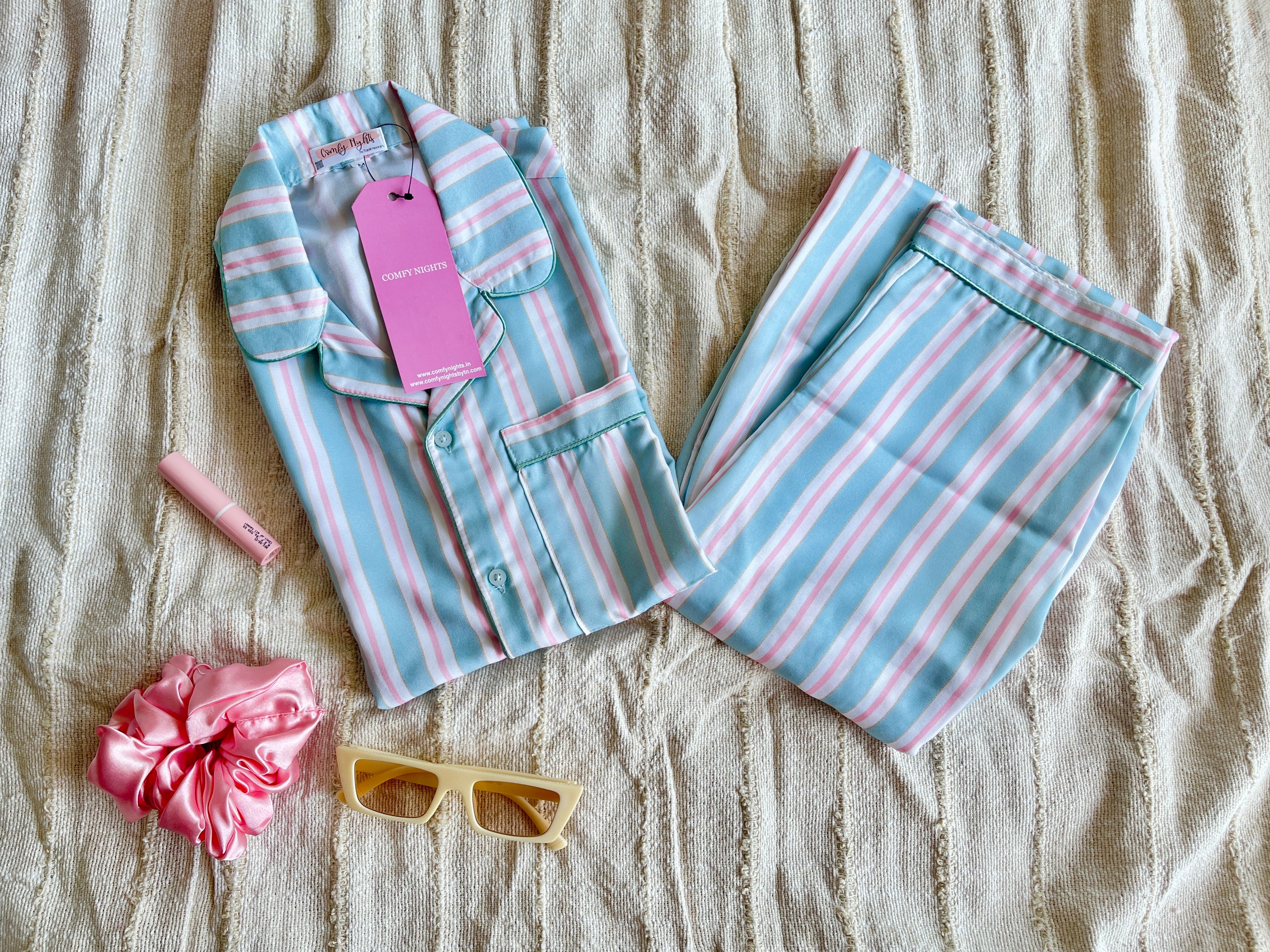 Teal Lines Pj Set | Limited Stock