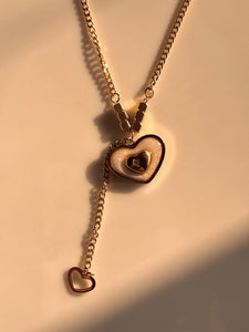 Golden heartbeat Necklace