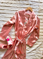 Load image into Gallery viewer, Rose Gold Personalise Robe + Slippers  | Prepaid Orders Only
