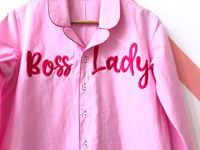 Baby Pink Boss Lady Pj Set - Comfy Nights