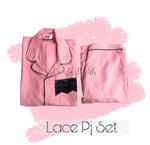 Load image into Gallery viewer, Baby Pink Lace Pj Set - Comfy Nights
