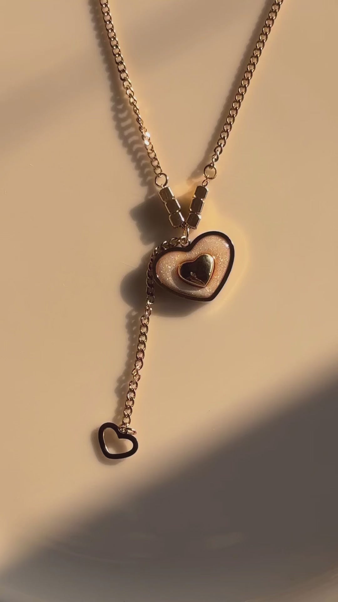 Golden heartbeat Necklace