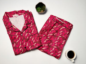 Magenta Dollars Pj Set