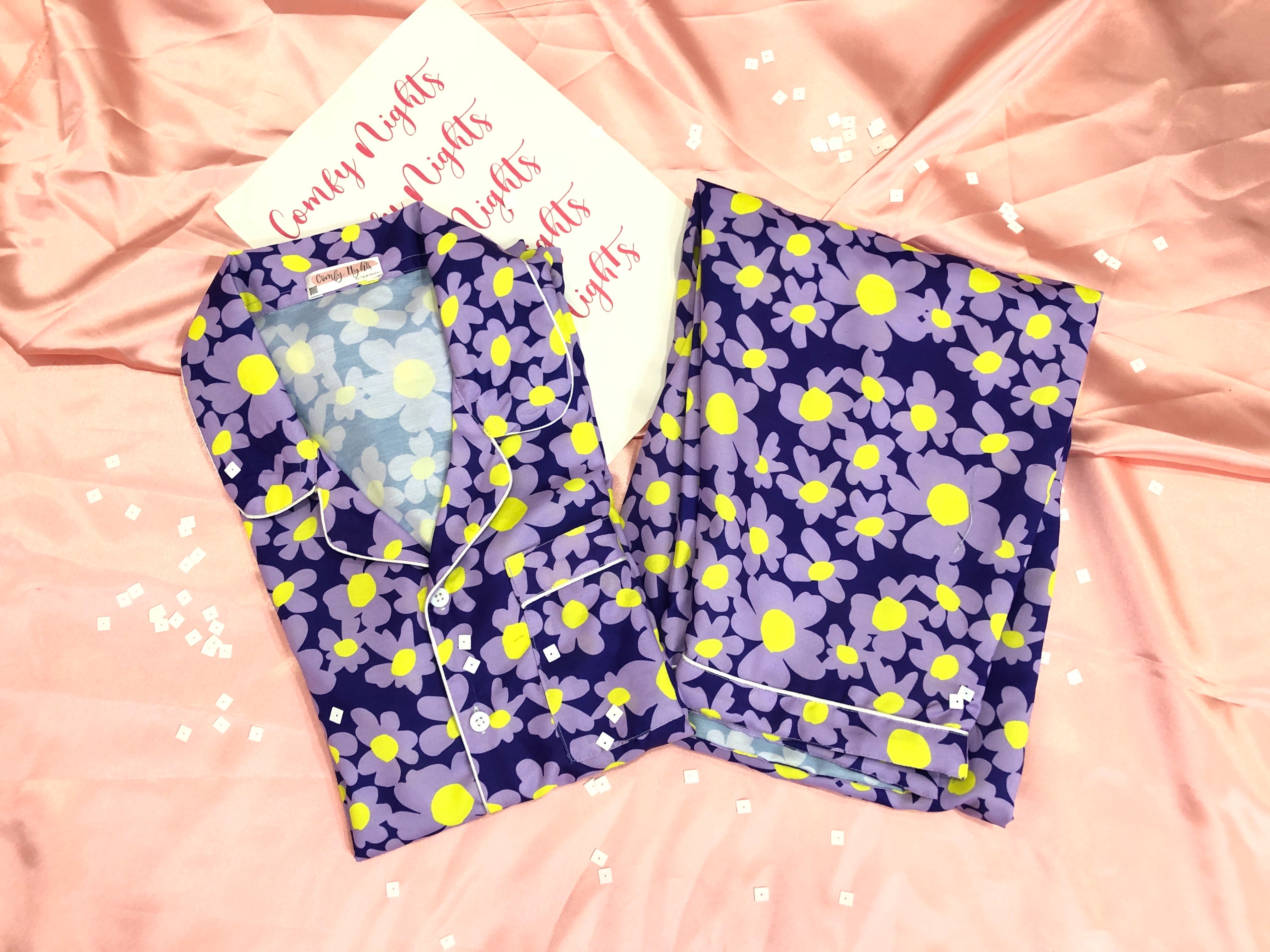 Lilac Flowers Pj Set